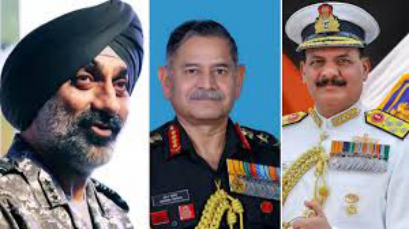देश की तीनों सेनाओं में एक अनोखा संयोग देखने को मिलेगा, अब सहपाठियों के हाथ में होगी थल, वायु और नौसेना की कमान