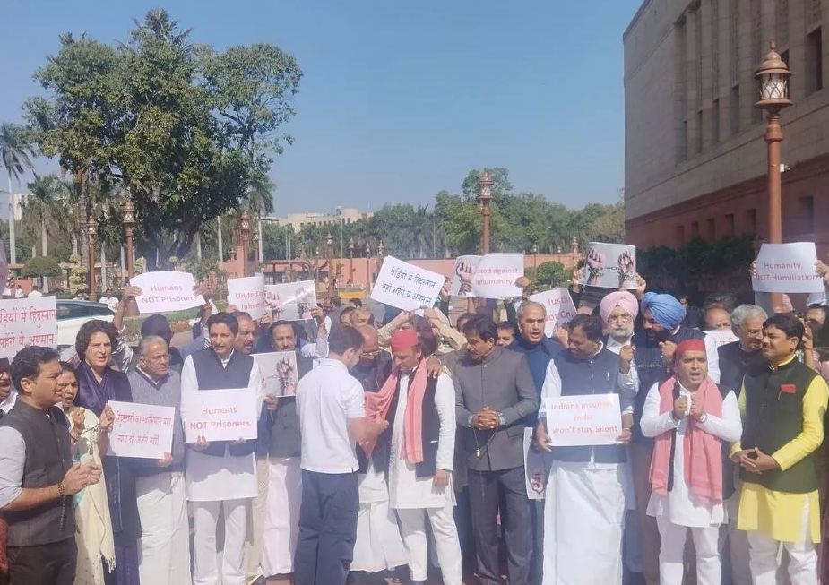 अमेरिका में अवैध तरीके से दाखिल हुए 104 भारतीयों वापसी का मुद्दा संसद में उठाया गया,विदेश मंत्री देंगे जवाब
